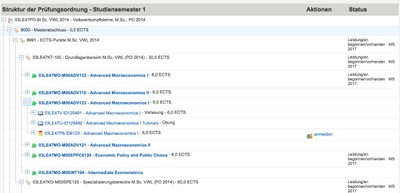 HISinOne exam registration 2